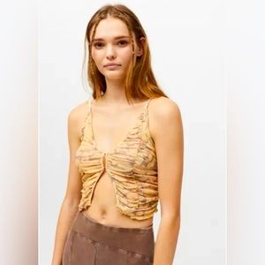 UO Tamara Mesh Corset Top - M